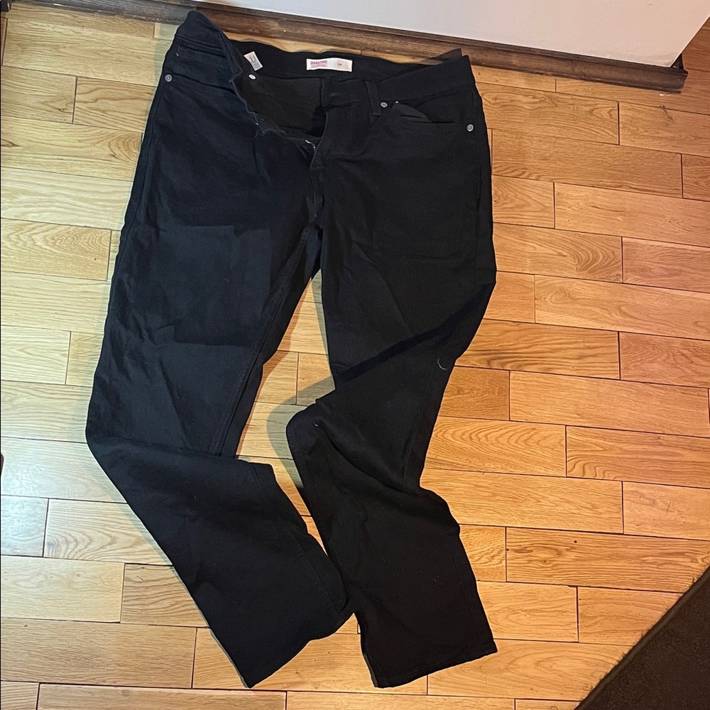 Signature by Levi Strauss Black Slim Jeans